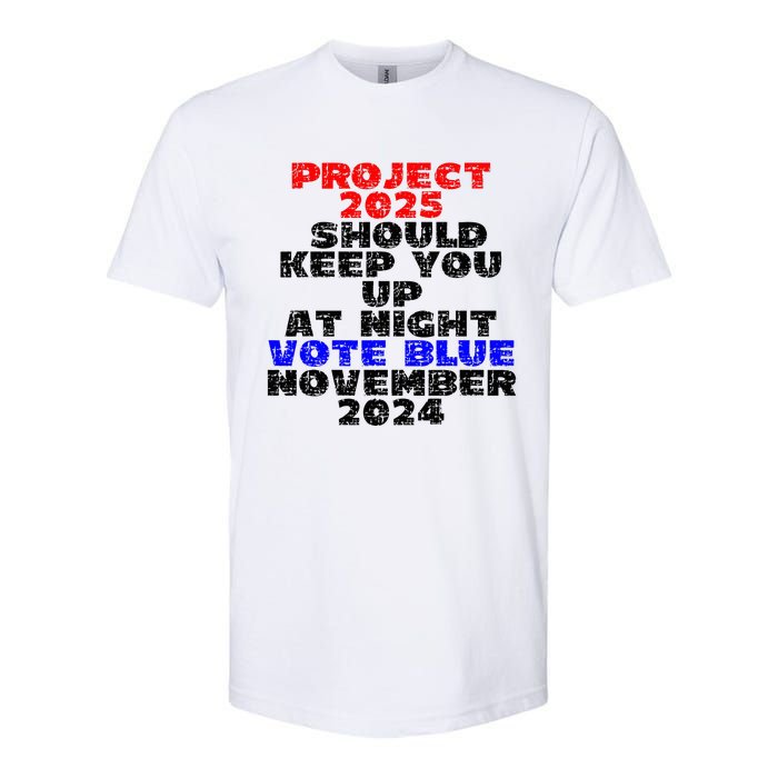 Vote Blue November 2024 Election Project 2025 Biden Democrat Softstyle CVC T-Shirt