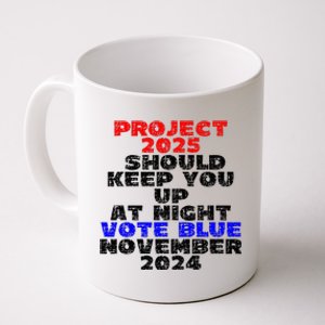 Vote Blue November 2024 Election Project 2025 Biden Democrat Coffee Mug