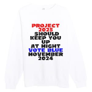 Vote Blue November 2024 Election Project 2025 Biden Democrat Premium Crewneck Sweatshirt