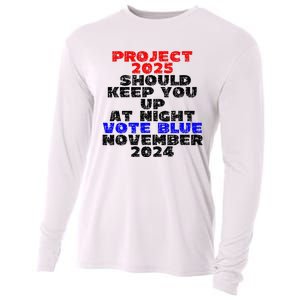 Vote Blue November 2024 Election Project 2025 Biden Democrat Cooling Performance Long Sleeve Crew