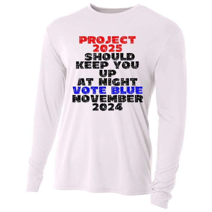 Vote Blue November 2024 Election Project 2025 Biden Democrat Cooling Performance Long Sleeve Crew