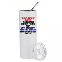 Vote Blue November 2024 Election Project 2025 Biden Democrat Stainless Steel Tumbler