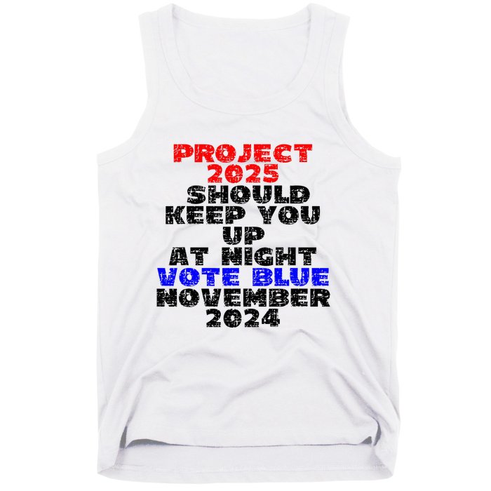 Vote Blue November 2024 Election Project 2025 Biden Democrat Tank Top