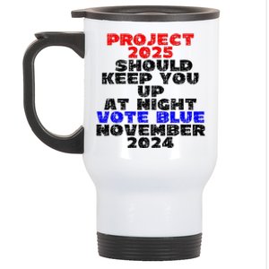 Vote Blue November 2024 Election Project 2025 Biden Democrat Stainless Steel Travel Mug