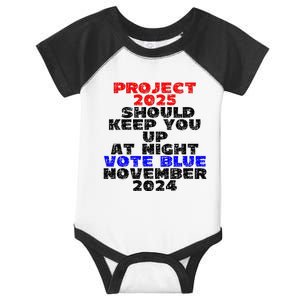 Vote Blue November 2024 Election Project 2025 Biden Democrat Infant Baby Jersey Bodysuit