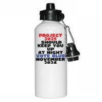 Vote Blue November 2024 Election Project 2025 Biden Democrat Aluminum Water Bottle