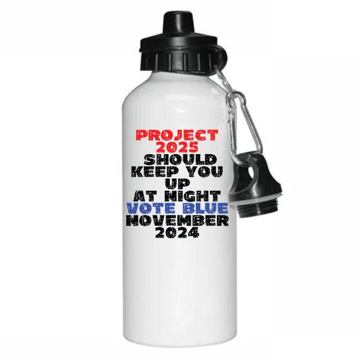 Vote Blue November 2024 Election Project 2025 Biden Democrat Aluminum Water Bottle