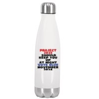 Vote Blue November 2024 Election Project 2025 Biden Democrat Stainless Steel Insulated Water Bottle