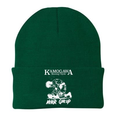 Vintage Boxer Never Giveup Kbg(Kamogawa) Boxing Gym Est 1950 Knit Cap Winter Beanie