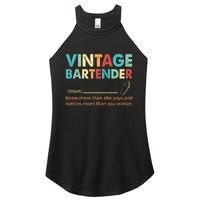 Vintage Bartender Noun Definition Fathers Day Women's Perfect Tri Rocker Tank