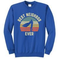 Vintage Best Neighbor Ever Superhero Fun Gift Graphic Gift Sweatshirt