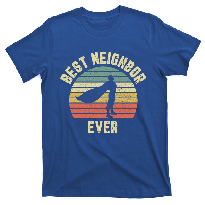 Vintage Best Neighbor Ever Superhero Fun Gift Graphic Gift T-Shirt