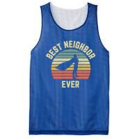 Vintage Best Neighbor Ever Superhero Fun Gift Graphic Gift Mesh Reversible Basketball Jersey Tank