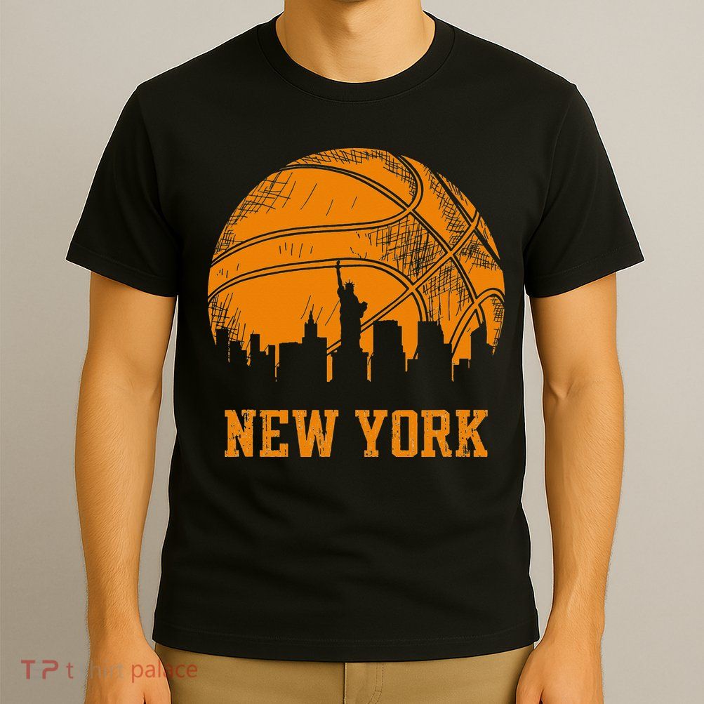 Vintage Basketball New York City Skyline Outfit T-Shirt