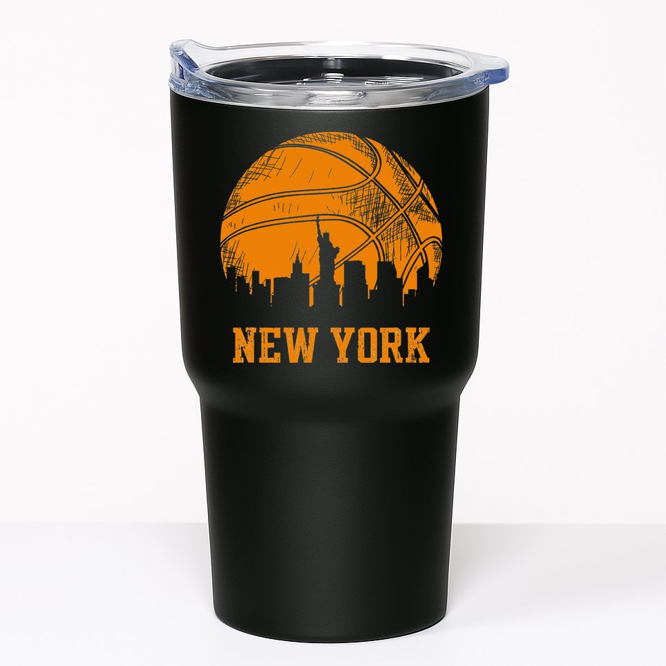 Vintage Basketball New York City Skyline Outfit Tumbler