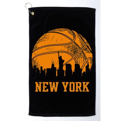 Vintage Basketball New York City Skyline Outfit Golf Towel