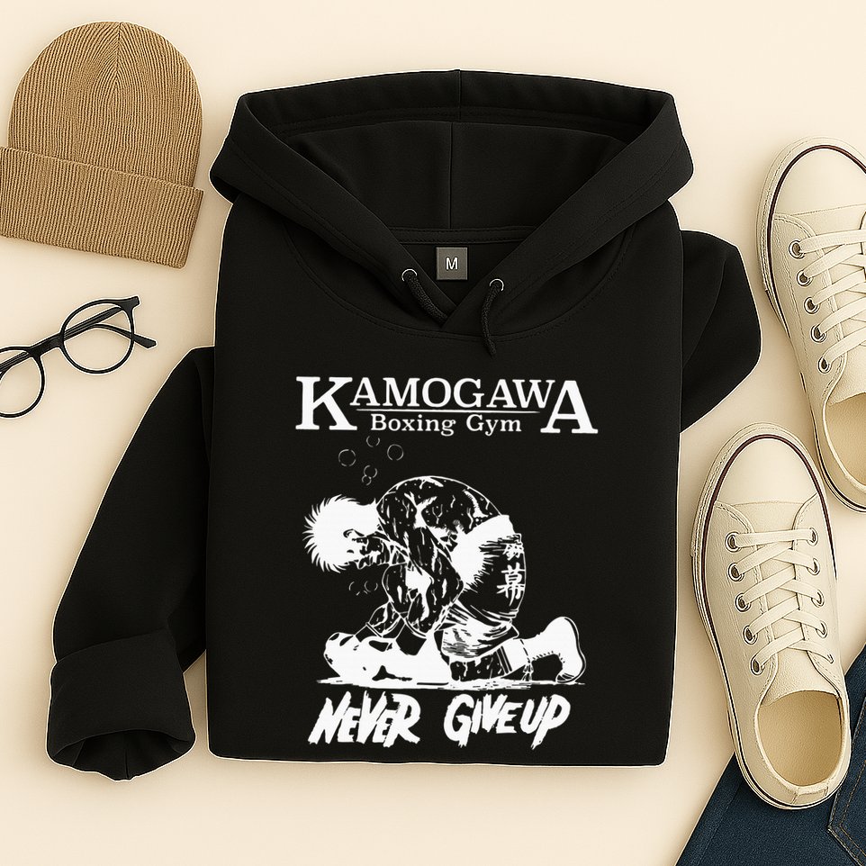 Vintage Boxer Never Giveup Kbg Boxing Gym Est 1950 Hoodie