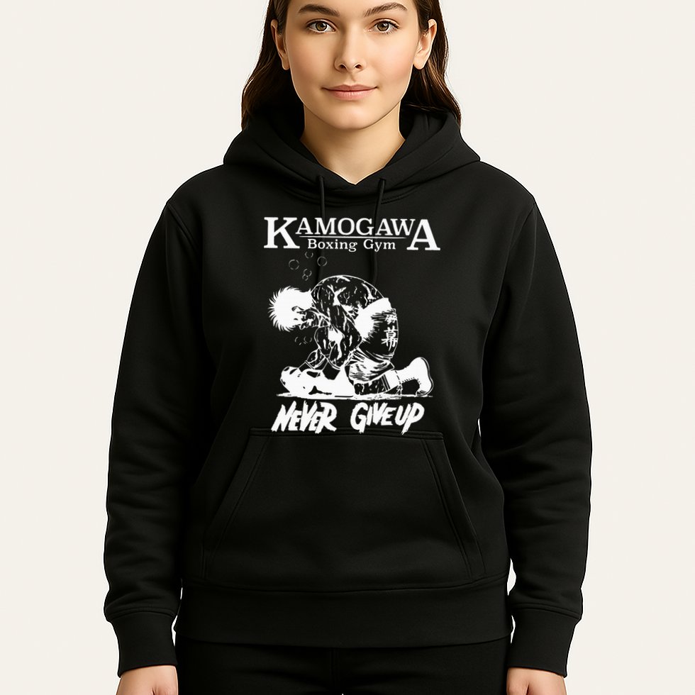 Vintage Boxer Never Giveup Kbg Boxing Gym Est 1950 Hoodie
