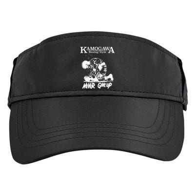 Vintage Boxer Never Giveup Kbg Boxing Gym Est 1950 Adult Drive Performance Visor