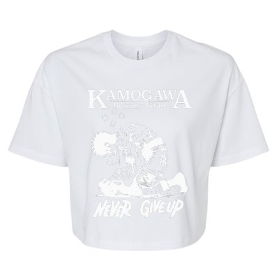 Vintage Boxer Never GiveUp KBG(Kamogawa) Boxing Gym Est 1950 Bella+Canvas Jersey Crop Tee