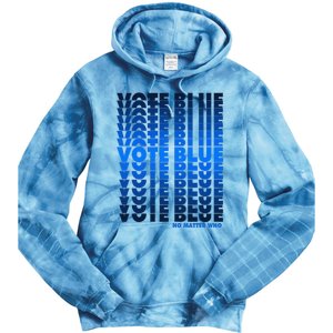 Vote Blue No Matter Who Quote Democracy Election 2024 Tie Dye Hoodie