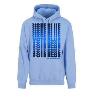 Vote Blue No Matter Who Quote Democracy Election 2024 Unisex Surf Hoodie