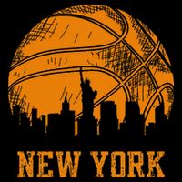 Vintage Basketball New York City Skyline Backpack