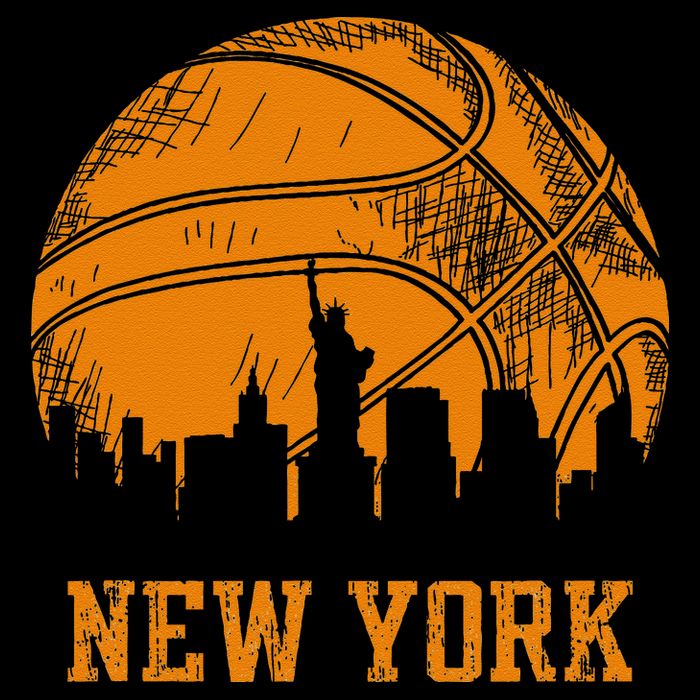 Vintage Basketball New York City Skyline Backpack
