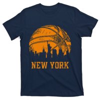 Vintage Basketball New York City Skyline T-Shirt