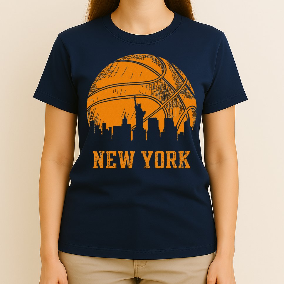 Vintage Basketball New York City Skyline T-Shirt