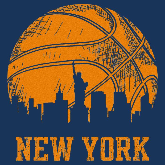 Vintage Basketball New York City Skyline T-Shirt