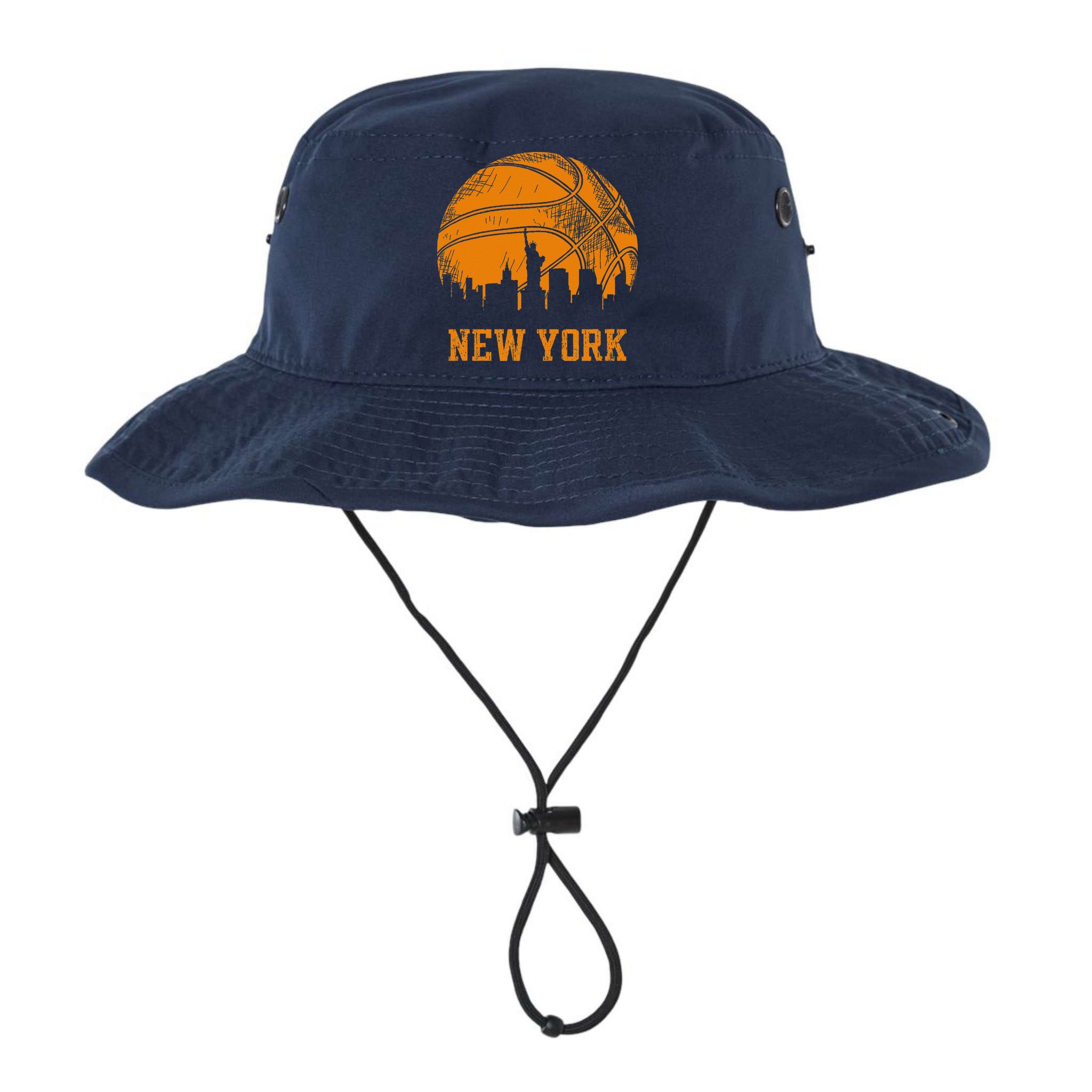 Vintage Basketball New York City Skyline Bucket Hat