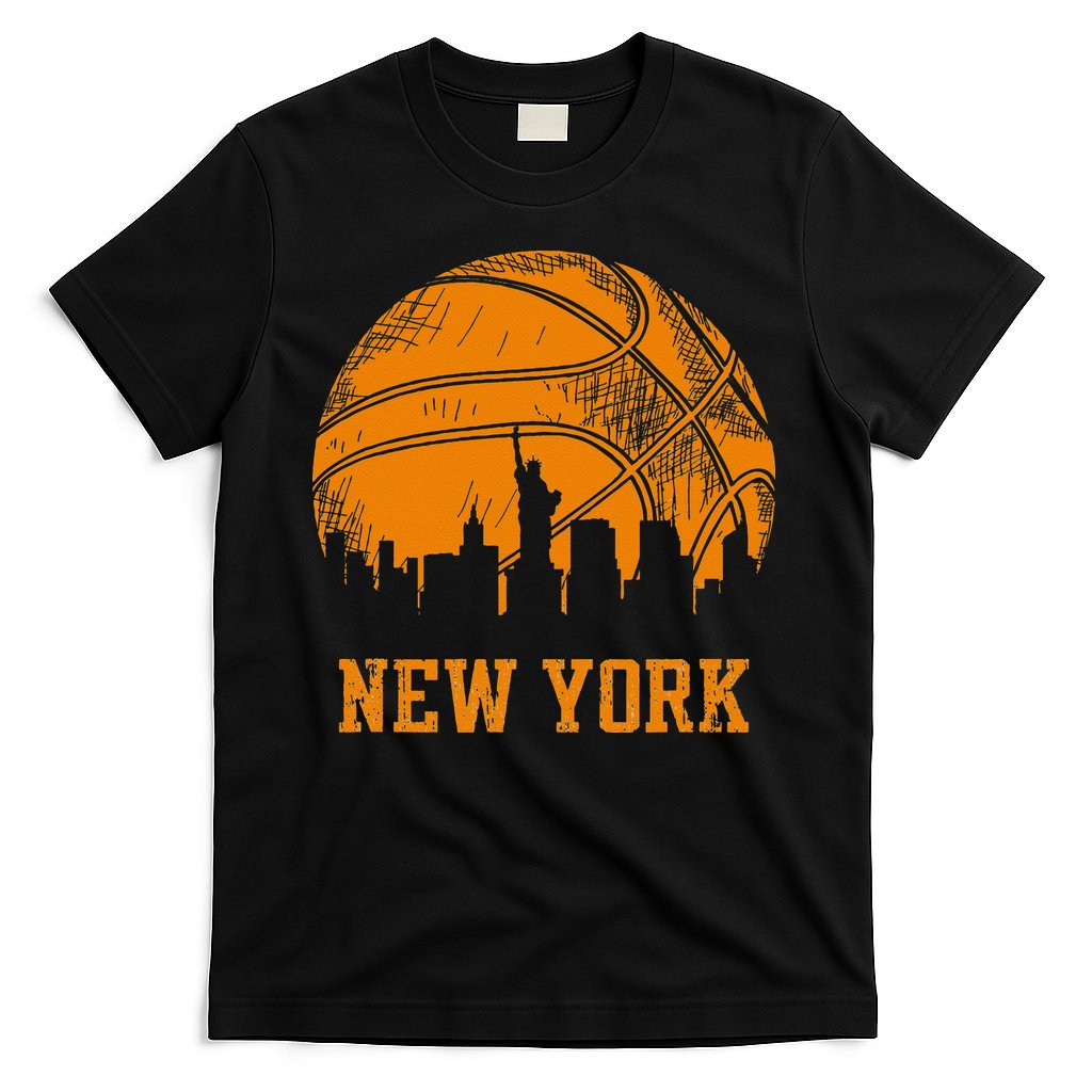 Vintage Basketball New York City Skyline Outfit T-Shirt