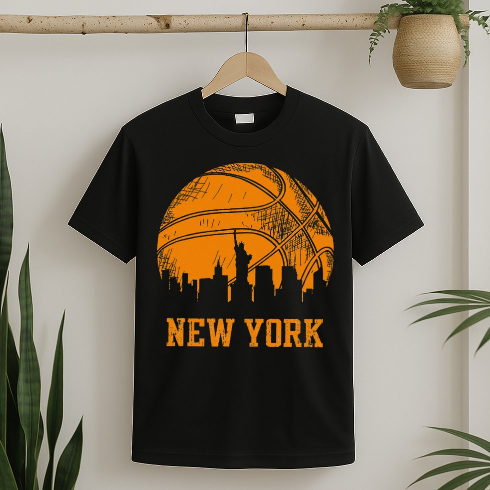 Vintage Basketball New York City Skyline Outfit T-Shirt