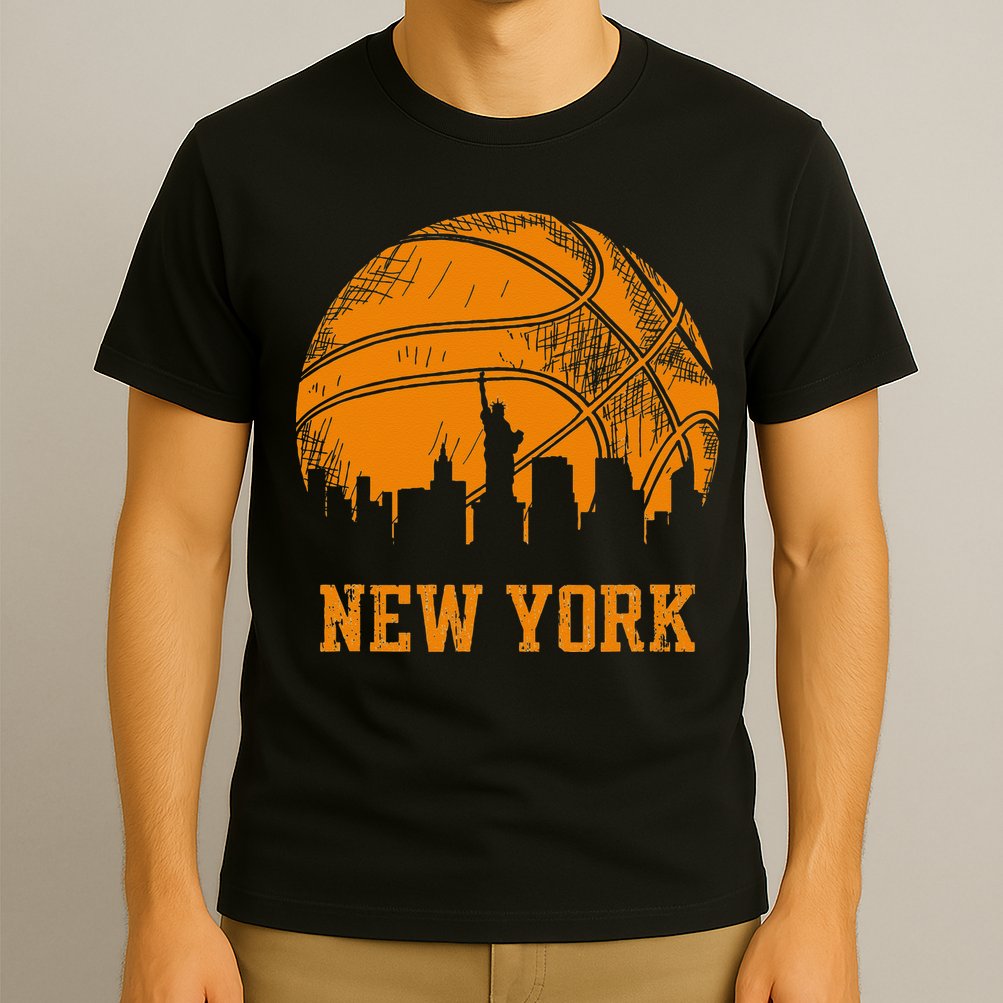 Vintage Basketball New York City Skyline Outfit T-Shirt