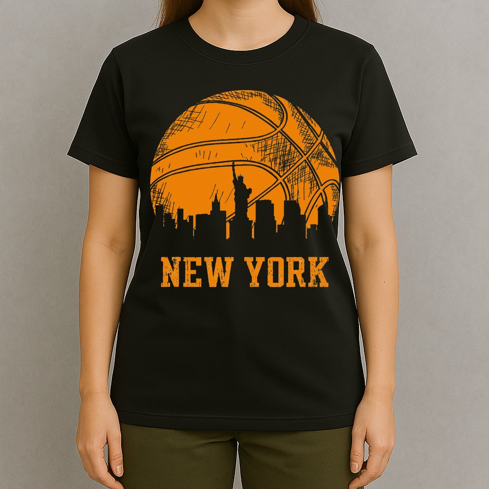 Vintage Basketball New York City Skyline Outfit T-Shirt