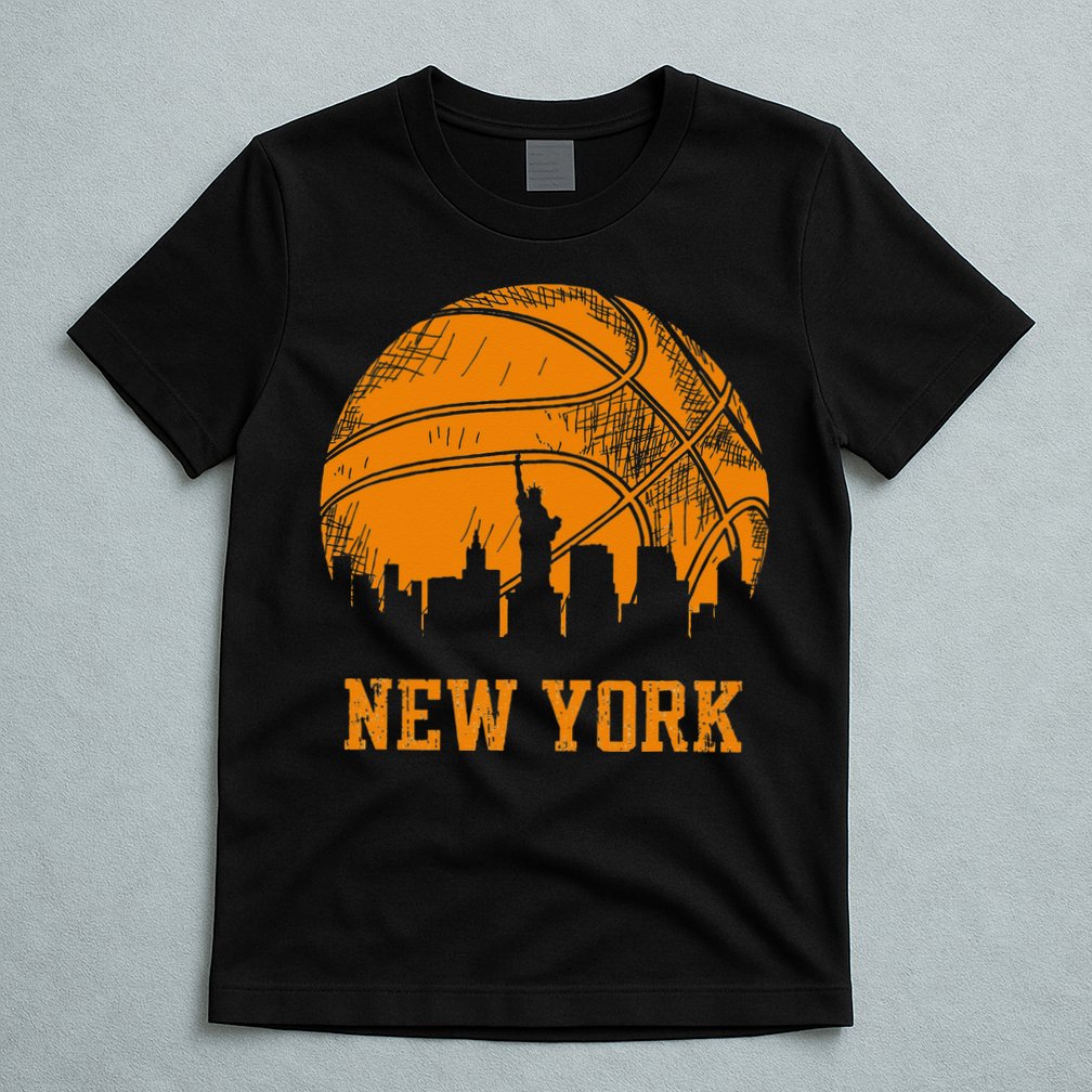 Vintage Basketball New York City Skyline Outfit T-Shirt