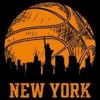Vintage Basketball New York City Skyline Outfit T-Shirt