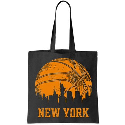 Vintage Basketball New York City Skyline Outfit Bag