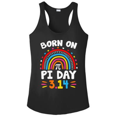 Vintage Born on Pi Day Math Lovers Teacher Birthday Ladies PosiCharge Competitor Racerback Tank