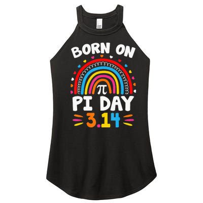 Vintage Born on Pi Day Math Lovers Teacher Birthday Women’s Perfect Tri Rocker Tank