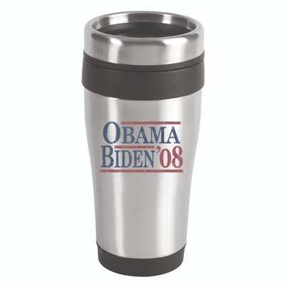 Vintage Barack Obama Joe Biden 2008 16oz Travel Tumbler