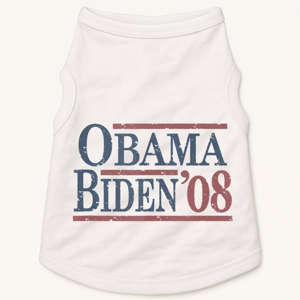 Vintage Barack Obama Joe Biden 2008 Doggie Tank