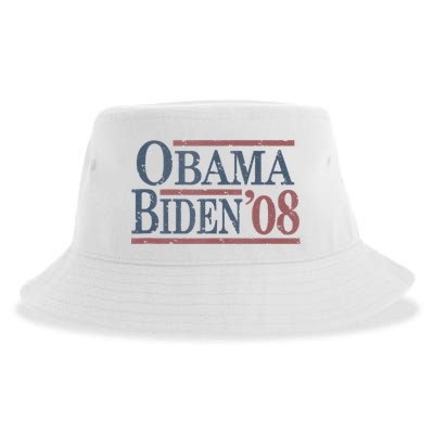 Vintage Barack Obama Joe Biden 2008 Sustainable Bucket Hat