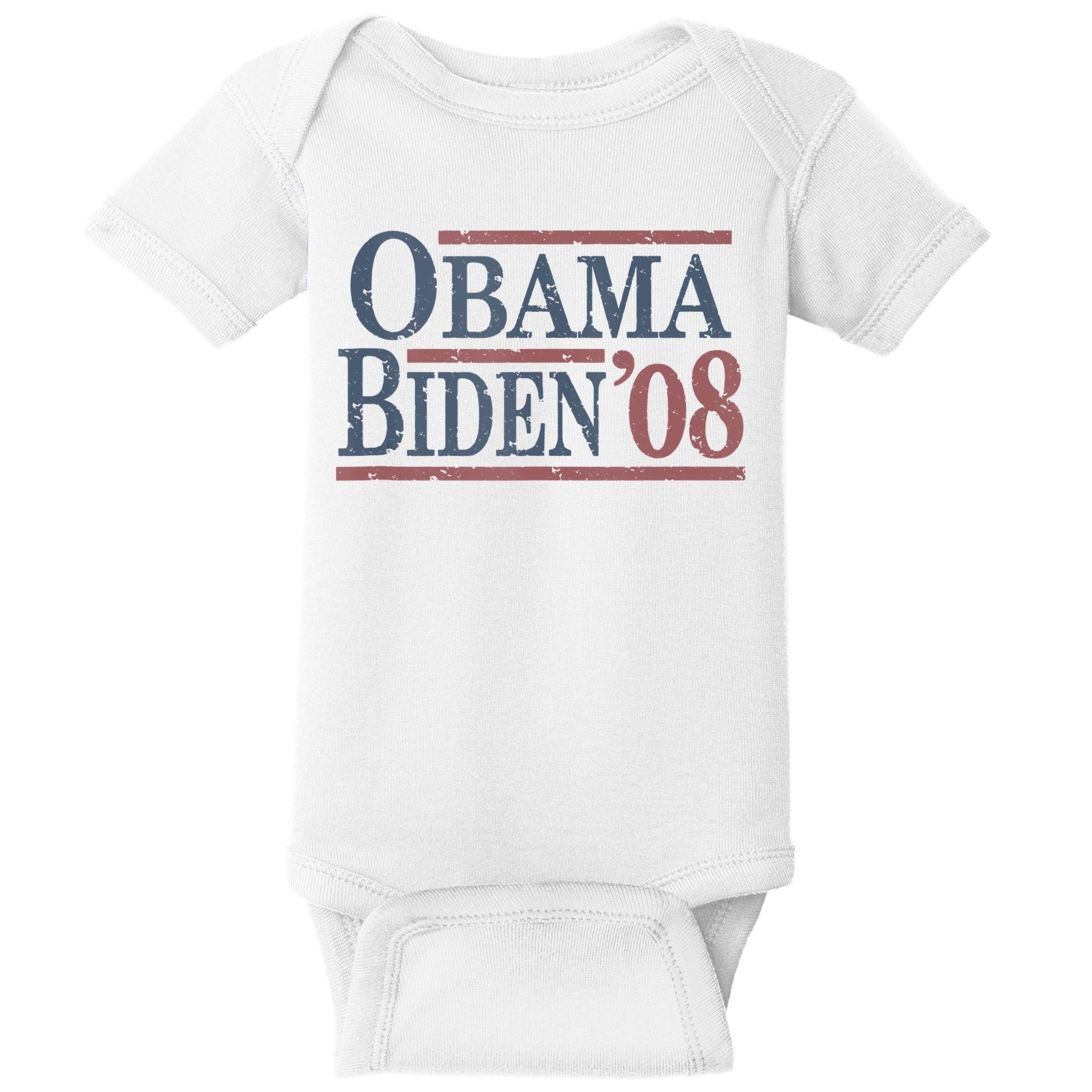 Vintage Barack Obama Joe Biden 2008 Baby Bodysuit
