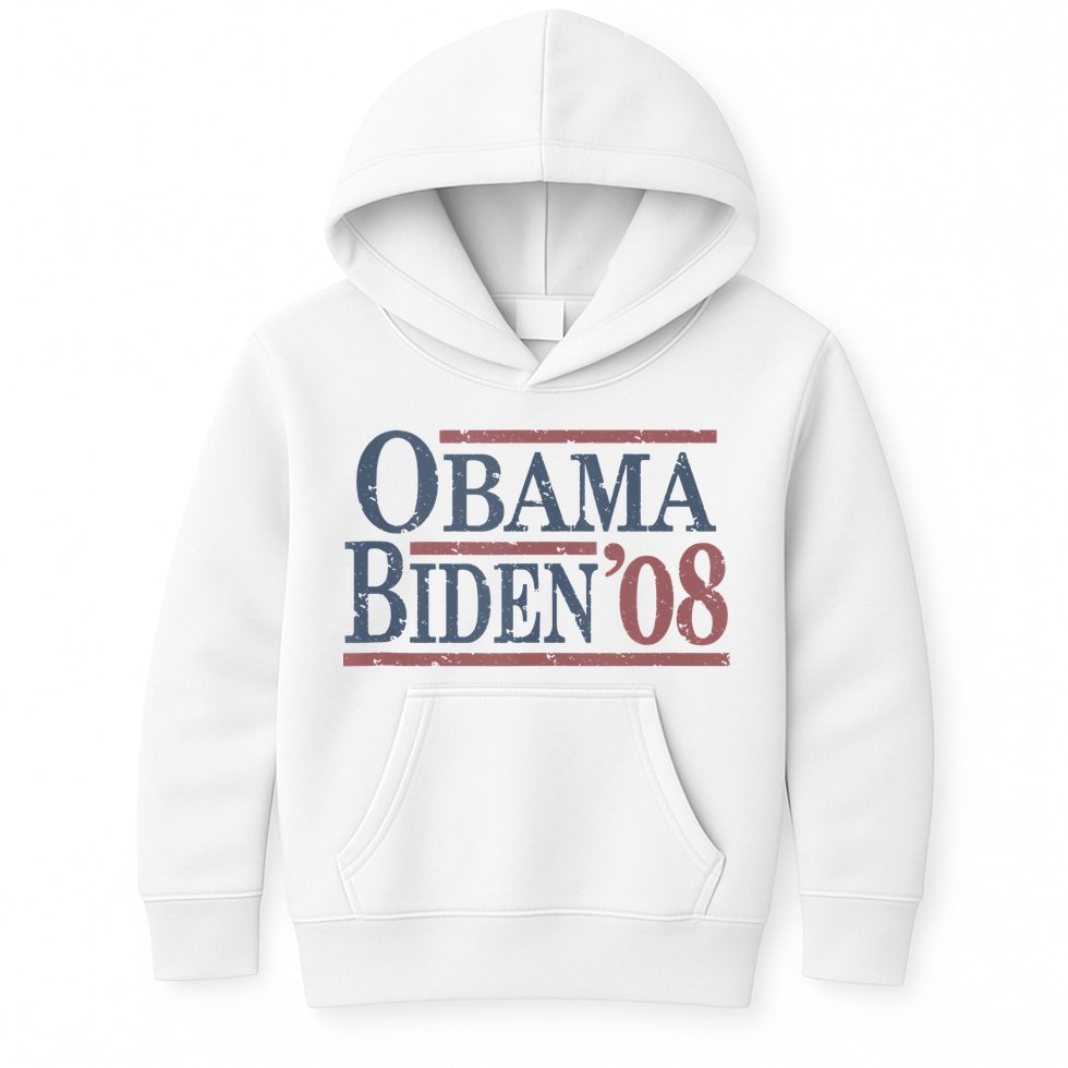 Vintage Barack Obama Joe Biden 2008 Kids Hoodie