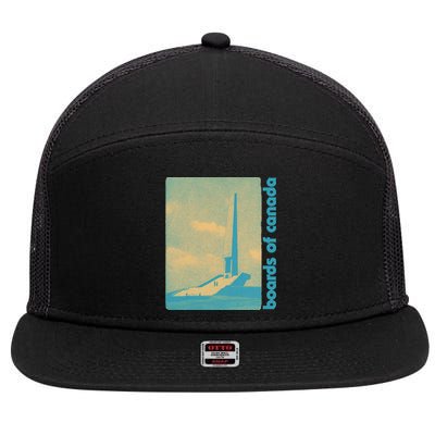 Vintage Boards Of Canada Retro Original Fan Art Design 7 Panel Mesh Trucker Snapback Hat