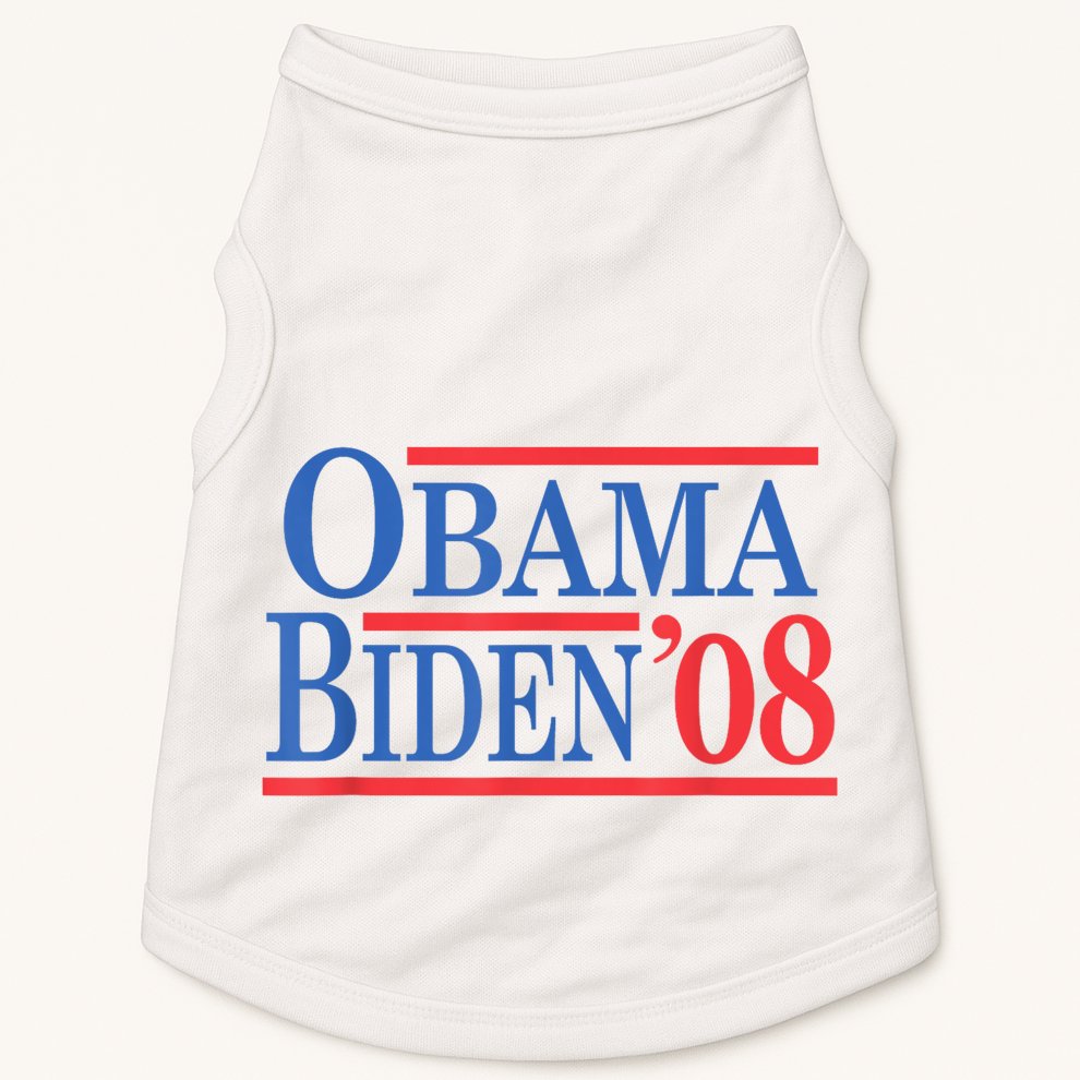 Vintage Barack Obama Joe Biden 2008 Doggie Tank