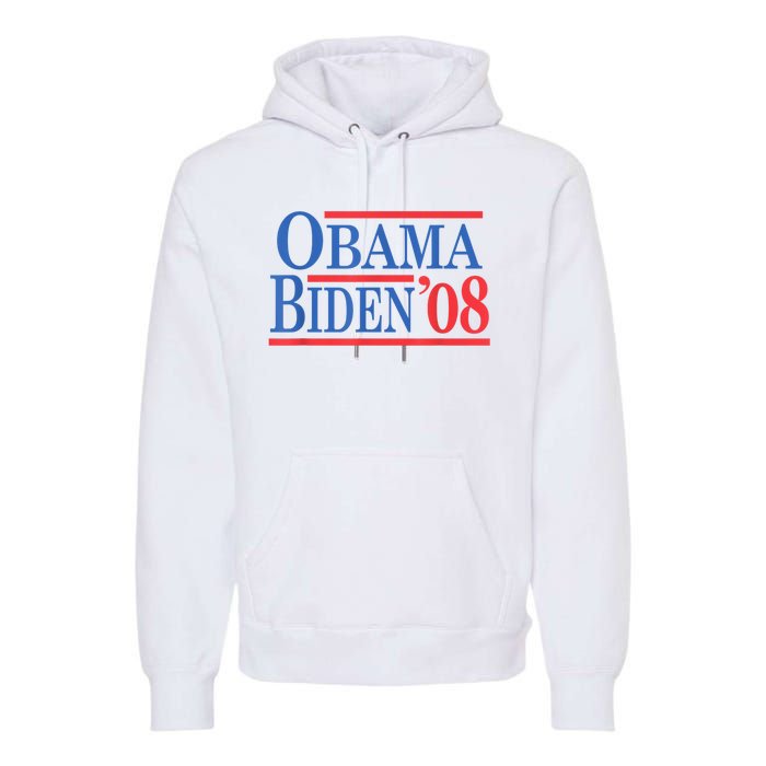 Vintage Barack Obama Joe Biden 2008 Premium Hoodie