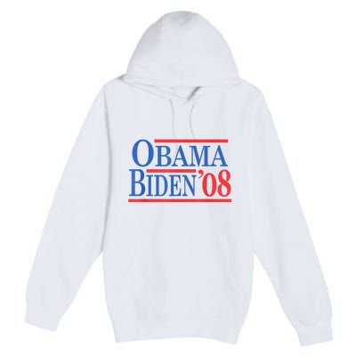 Vintage Barack Obama Joe Biden 2008 Premium Pullover Hoodie